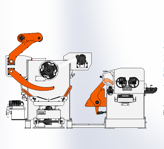 Línea de alimentación para estampar guías metálicas para cajones en muebles a medida