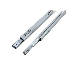 Línea de alimentación para estampar guías metálicas para cajones en muebles a medida